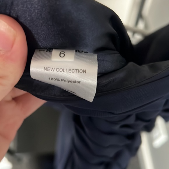 Navy Strapless Dress with corset - Picture 3 of 5